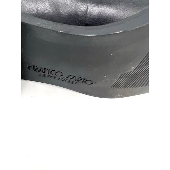 Franco Sarto Bocca women’s slip-on loafer in black leather flats shoes - Picture 10 of 11